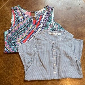 Bundle of 2 Sleeveless Tops - Size XS